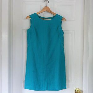 Teal Lafayette 148 Mini Dress. NWT
